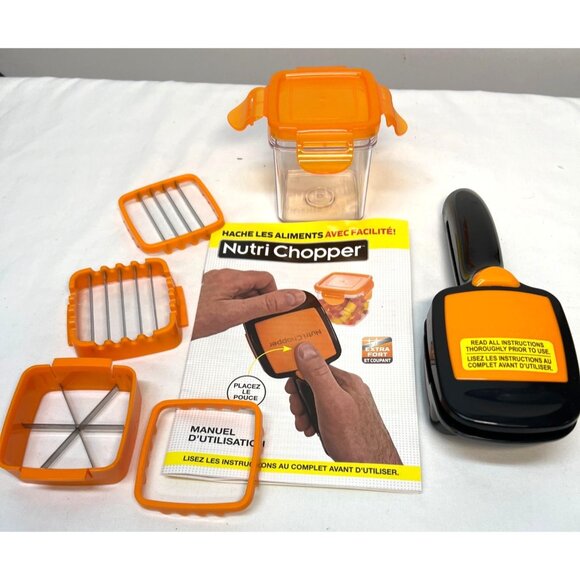 Nutri Chopper Compact Kitchen Gadget Set With Attachments & Storage Container - Picture 3 of 3
